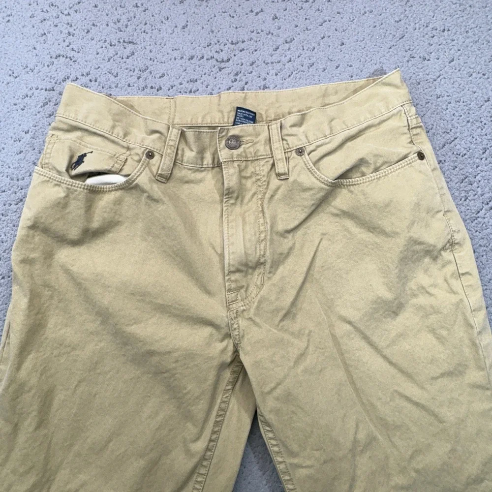 Polo Ralph Lauren Pants Mens 32x26 Mens Khaki Chinos 5 Pocket Preppy Straight